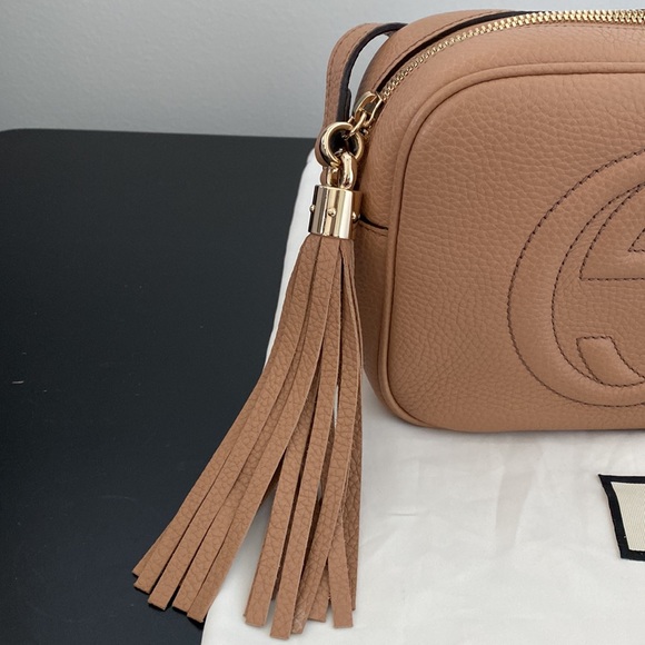 GUCCI Soho Disco Bag in Rose Beige Leather - Picture 4 of 15